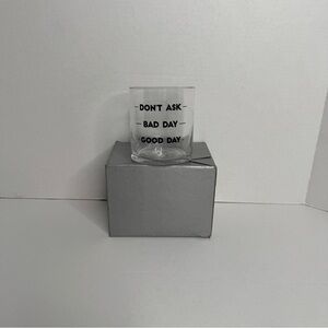 Two’s Company Cocktail Bar Glass Good Day Bad Day Don’t Ask